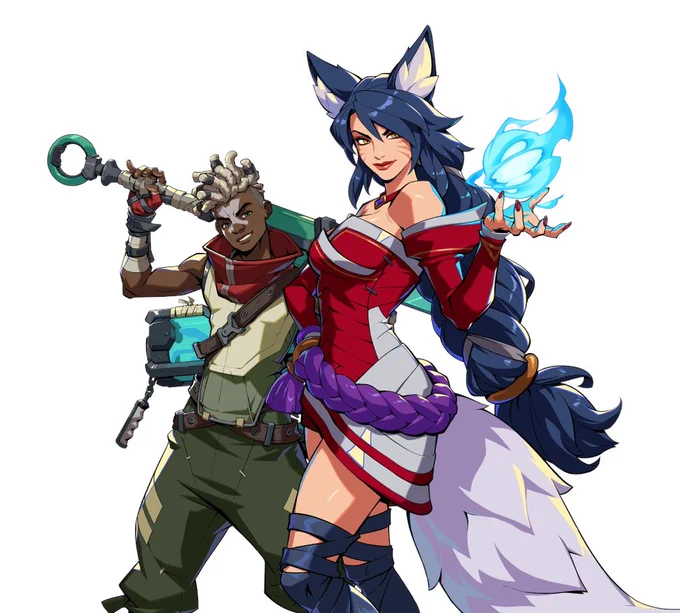 Project L Ahri, Darius, and Ekko assets 
