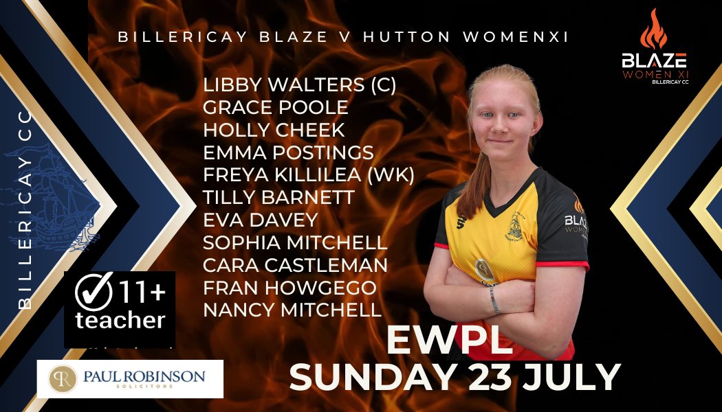 Fast becoming known as the GUN fielder of the EWPL - a maiden half century for Emma Postings, scoring 55 🔥 Grace Poole doing what Grace does best - a rapid and powerful 60 scored off 32 balls 🔥🔥 #blazzeeerrrsssss