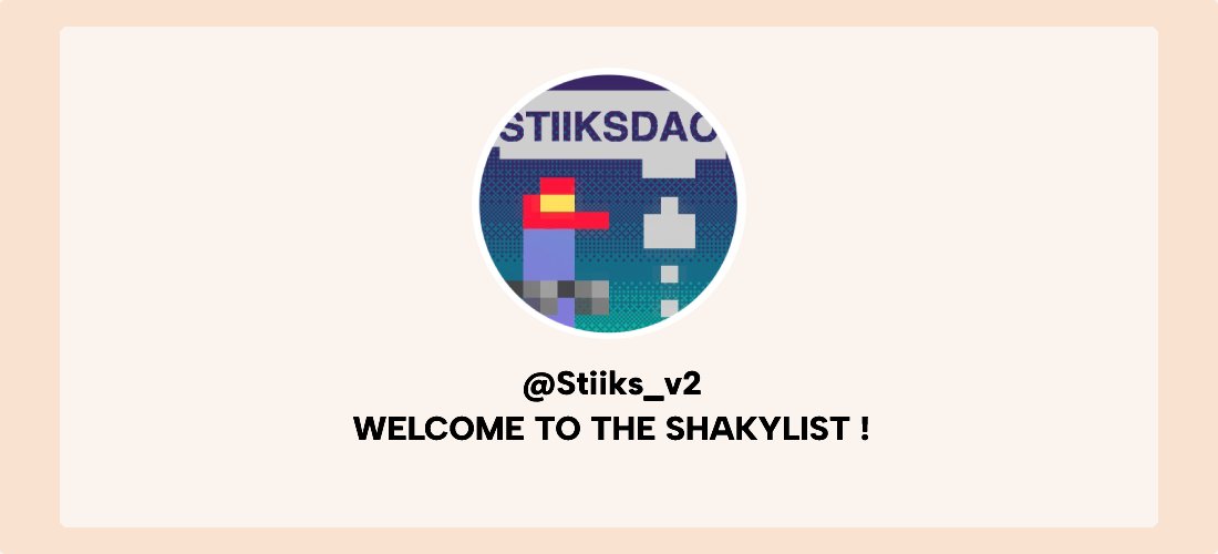 ShakySocials's tweet image. Welcome @Stiiks_v2  to the shakylist!