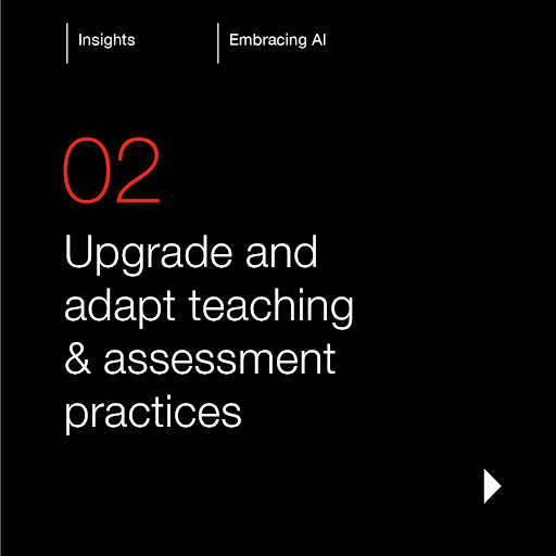 minervaproject's tweet photo. Insight #2: #AI tools present opportunities to fundamentally shift teaching from traditional pedagogical practices to active, #student-centered #learning that may finally render one-size-fits-all #lectures obsolete. Read more: https://t.co/2NTexlRwzX. https://t.co/HkpmTOs3XP