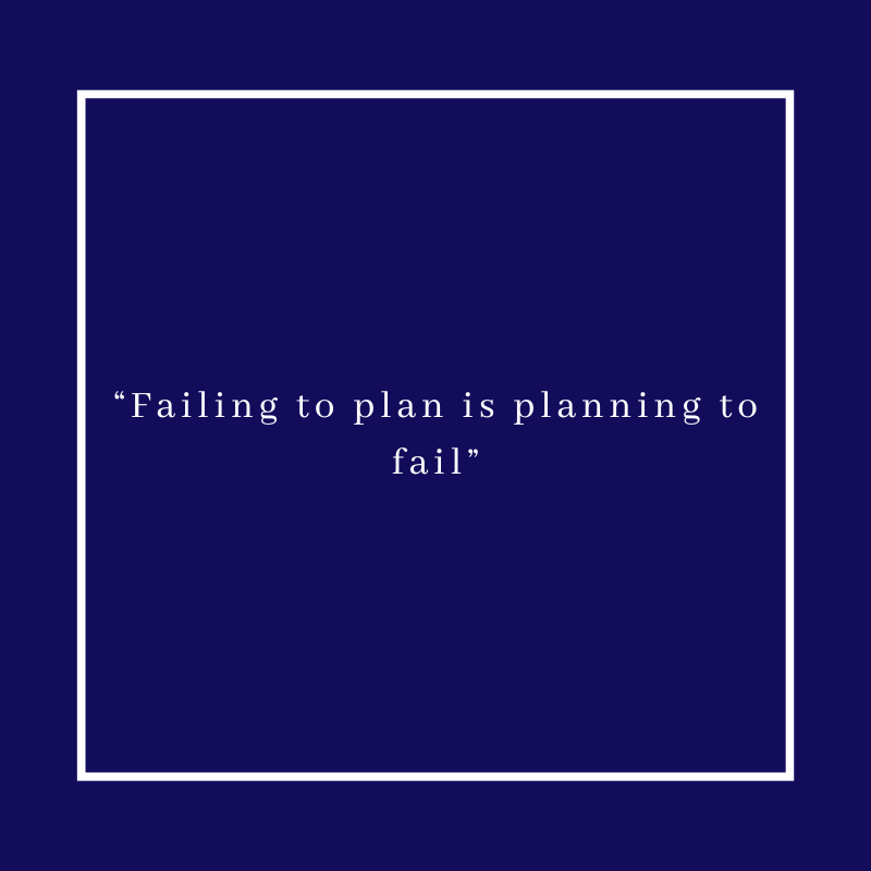 "Failing to plan is planning to fail" 

#Planning
#Quotes
#WiseWords