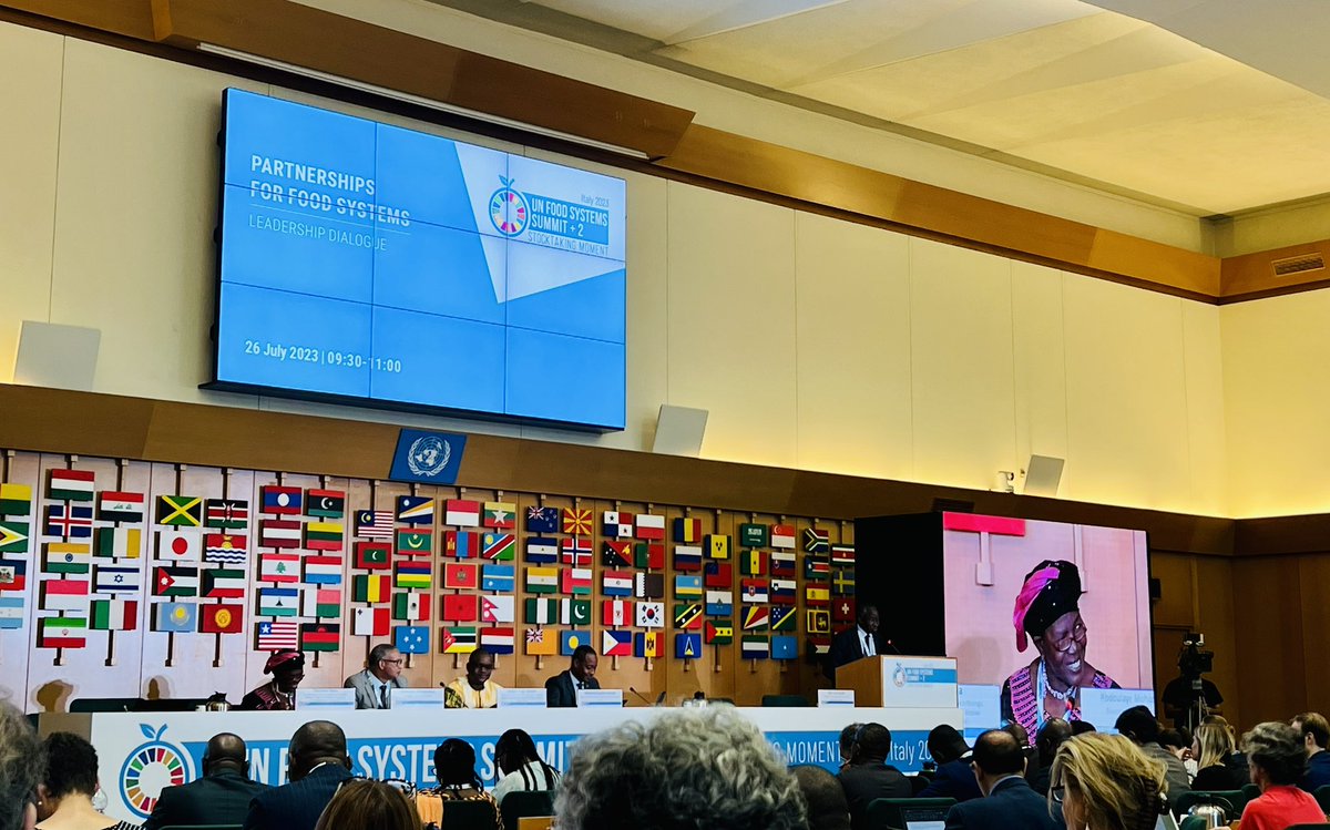 AsjaHanano's tweet photo. Today at the high-level leadership dialogue on Partnerships: involving affected communities is crucial when working on the Humanitarian-Development-Peace Nexus. We can’t stress this enough! #UNFSS2023 https://t.co/NLxjC9IrH3