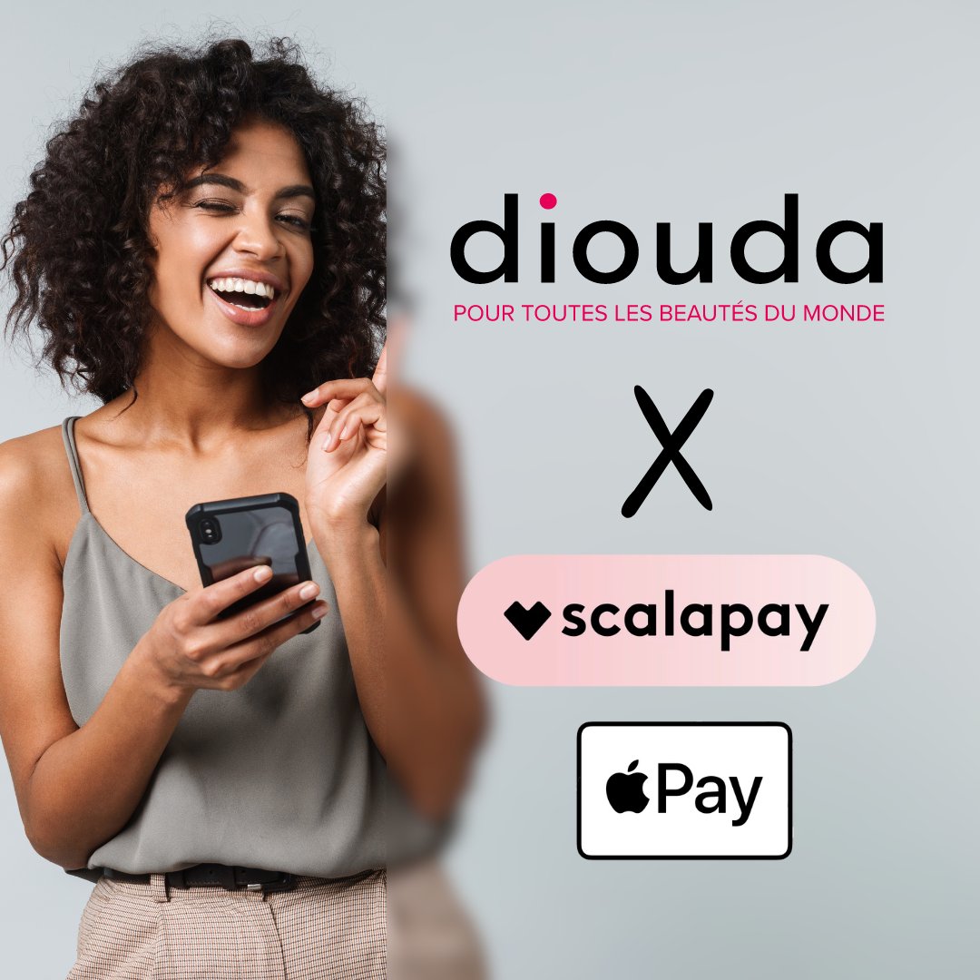 Bonne Nouvelle ! 🤩
De nouveaux moyens de paiment sont disponibles sur Diouda ! 
Profitez du paiment en 3 Fois sans frais Avec <a href="/ScalapayEU/">Scalapay</a> dès 99€ d'achat ! 
Et faitesvotre shopping beauté en quelques clics seulement avec ApplePay!

#diouda #applepay #scalapay
