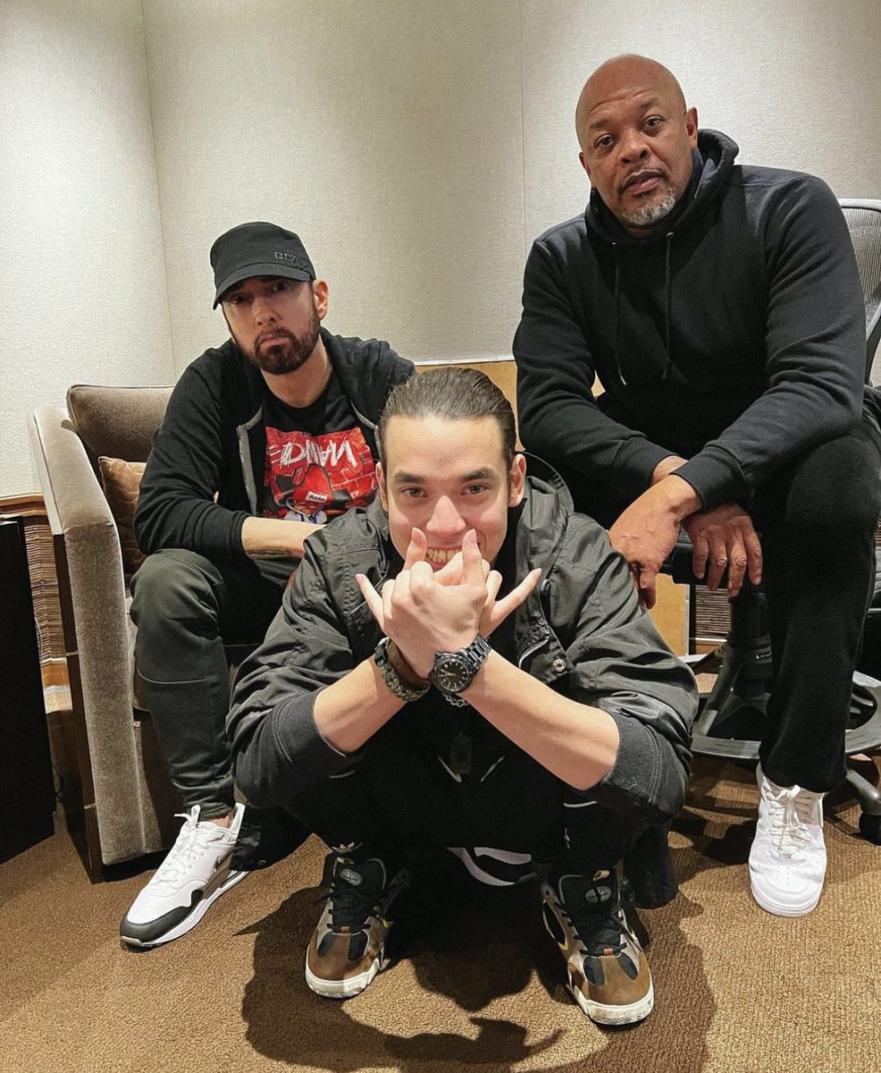 RT @hourlyslimshady: Eminem, Dre and Ez Mil, (2023). https://t.co/BKn2lZtsNr