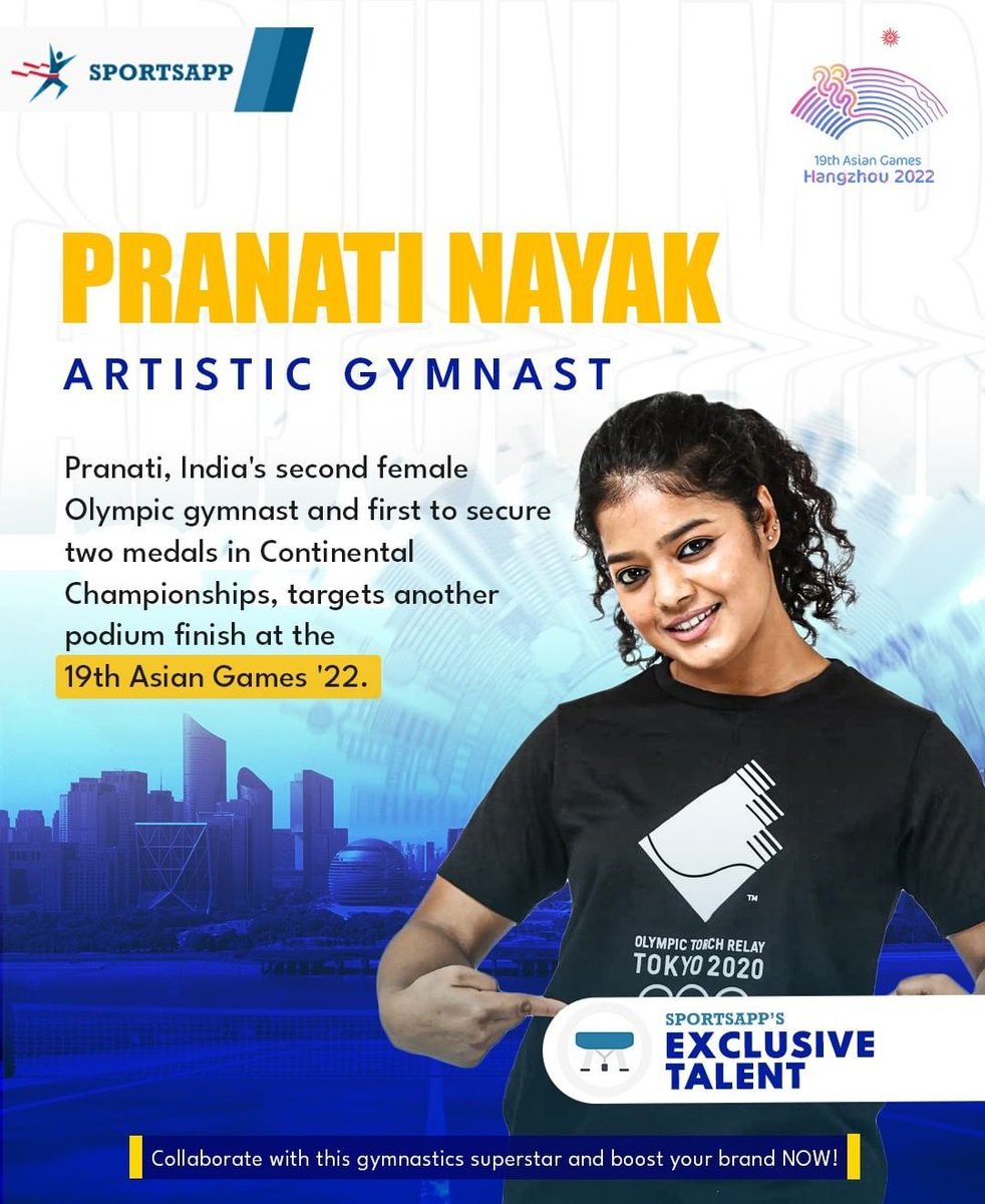 SportsApp_in's tweet photo. #AsianGames target! Pranati's dream flight ✈️🎯

Hailing as India's pride and SportsApp Exclusive Athlete, Pranati Nayak, a two-time Asian Championship bronze medalist 🏅.

A well-deserved medal hopeful for the 19th Asian Games, inspiring all with her unwavering dedication https://t.co/Ewcg9HV0o9