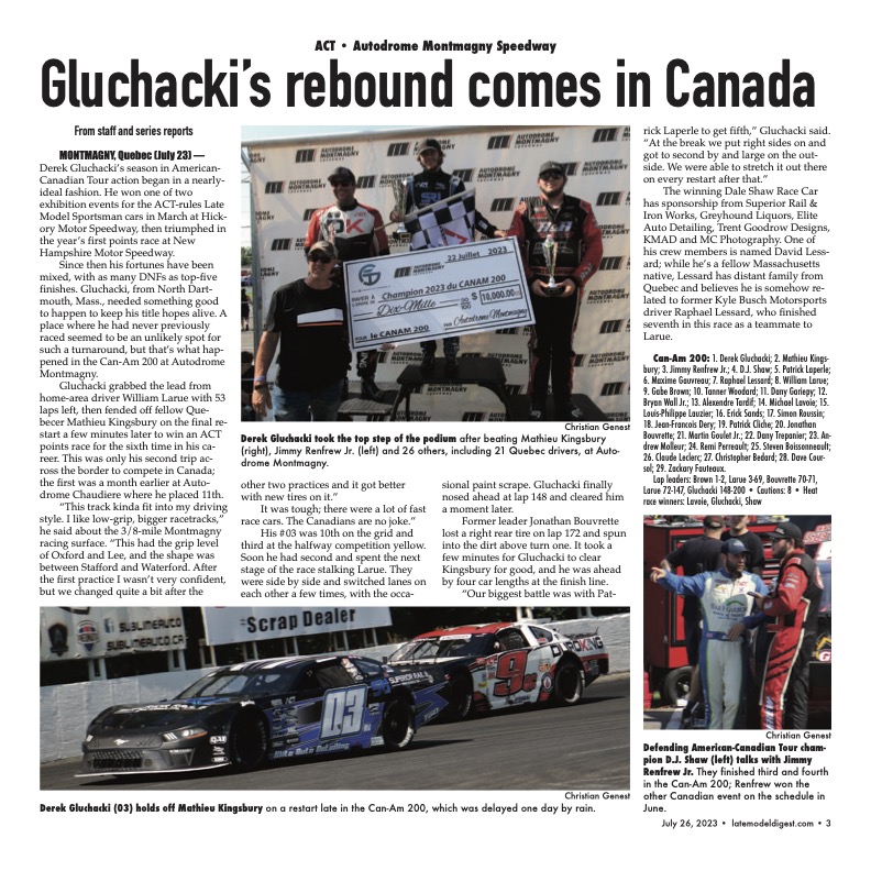 JimCarsonLMD's tweet image. Today's #LateModelDigest Wednesday Winners, cover plus first two stories @GSProStocks @ghall94 @DerekGluchacki @ACTTour