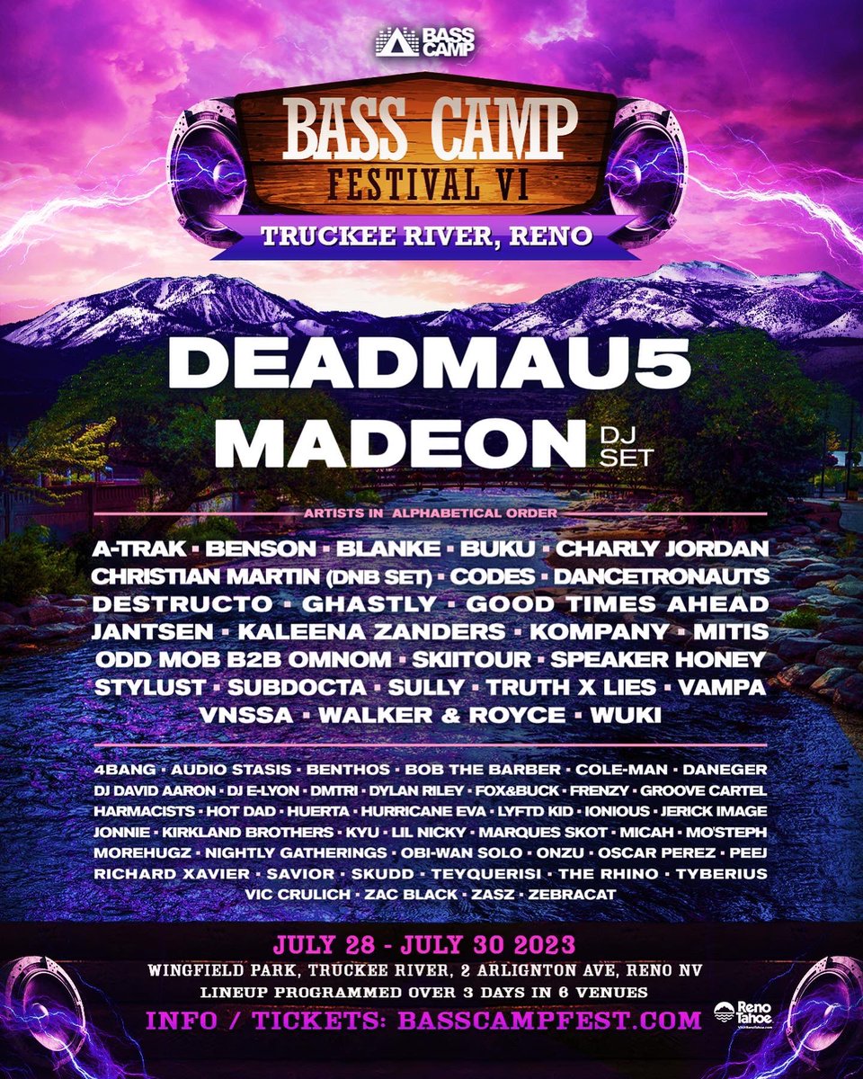 BASS CAMP THIS WEEKEND IN RENO! This is gonna be gooood! See u there…