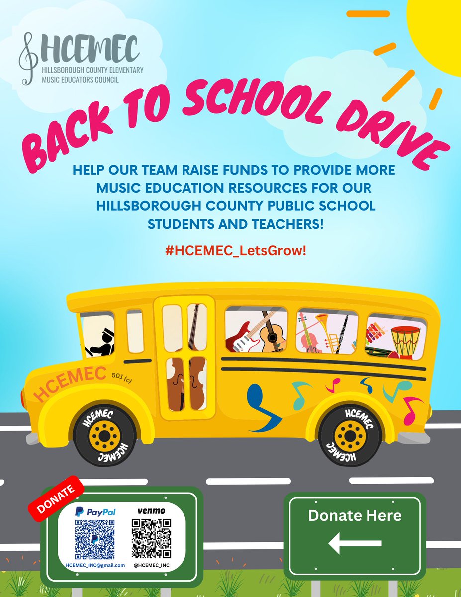 HillsCoMusicEd (@hcemec) on Twitter photo Excited to return for the 23-24 school year! Help us support teachers and students by donating to our organization! HCEMEC works to support all <a href="/HillsboroughSch/">Hillsborough Schools</a> music teachers/students with additional resources for stronger music programs! #HCEMEC_LetsGrow! Excited to return for the 23-24 school year! Help us support teachers and students by donating to our organization! HCEMEC works to support all <a href="/HillsboroughSch/">Hillsborough Schools</a> music teachers/students with additional resources for stronger music programs! #HCEMEC_LetsGrow!