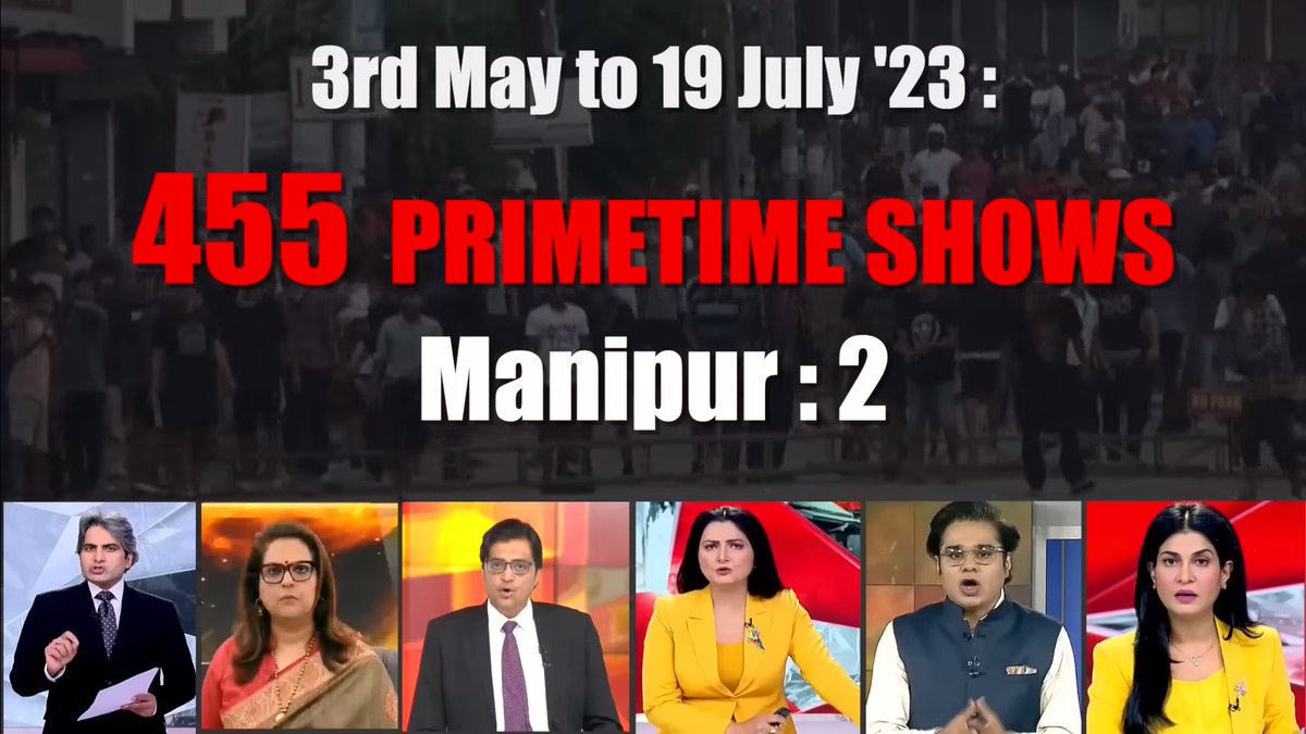 Hell with these news channels. #GodiMedia #ManipurVoilence watch this @kroordarshan video 
youtu.be/Oh74QKtGh9k