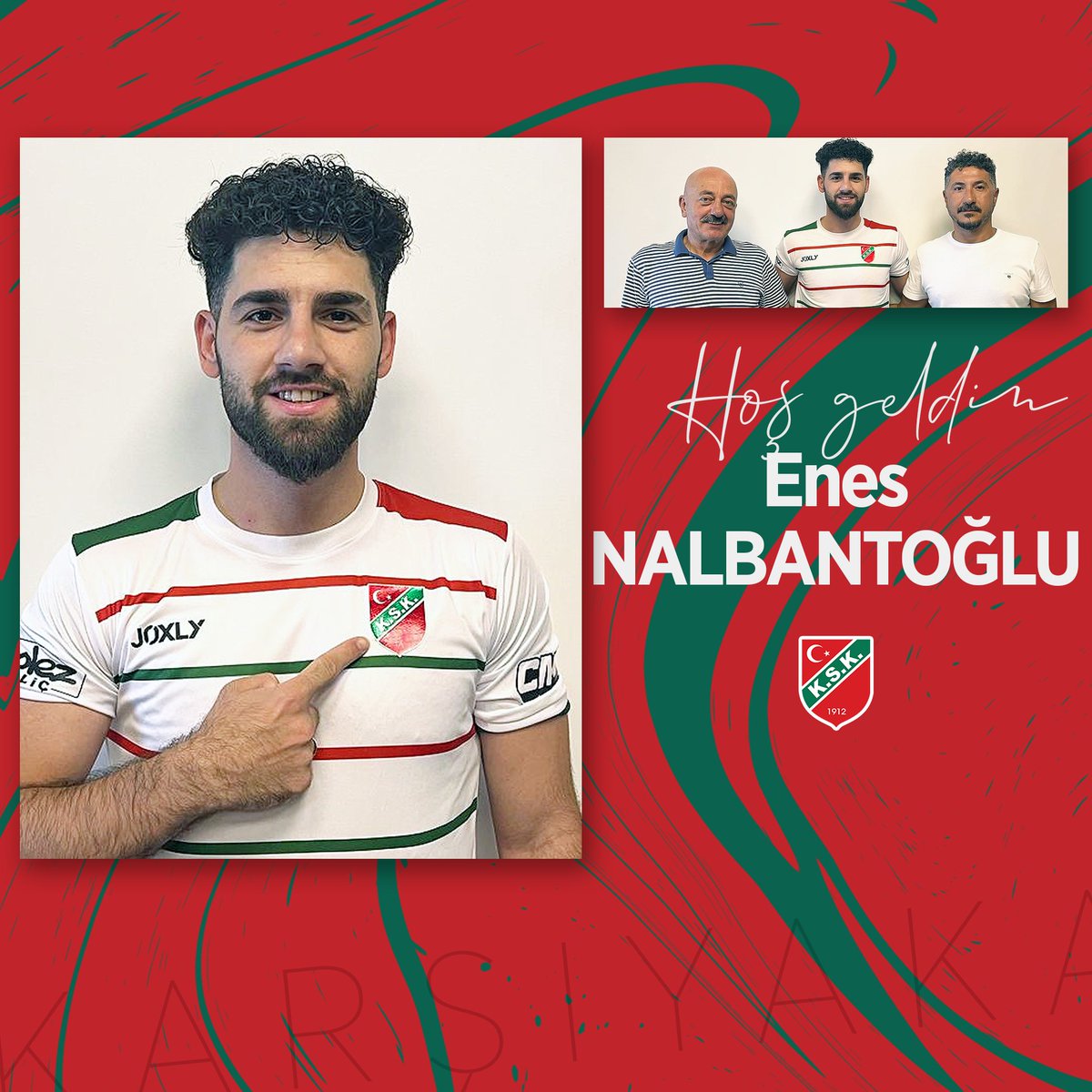 ✍️ Hoş geldin, Enes Nalbantoğlu! 1995 doğumlu kanat oyuncusu Enes Nalbantoğlu ile 2 yıllık sözleşme imzaladık.

Enes’e hoş geldin diyoruz ve takımımızla birlikte başarılı bir sezon geçirmesini diliyoruz. 💚❤️