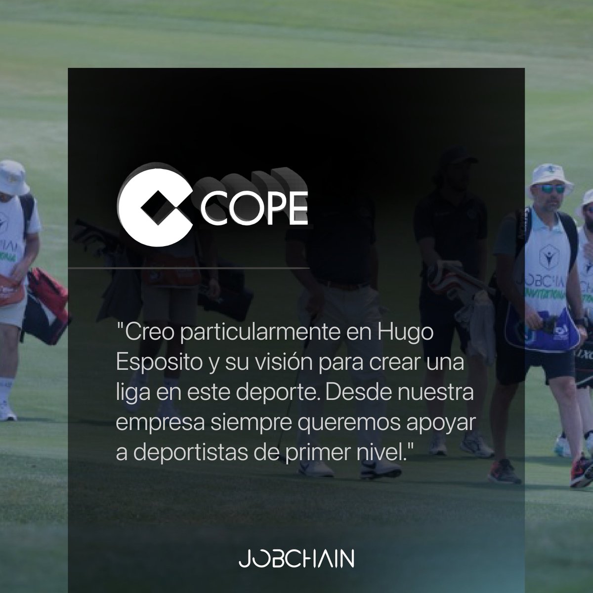 jobchain's tweet image. Jobchain® sponsored the International Golf League, a new league that is played in match-play format and fourball modality 💥🏌️‍♂️ 

#IGL #Sponsor #Jobchain