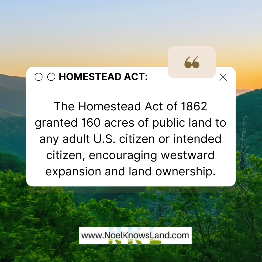 Unlocking New Frontiers! 🚀 The Homestead Act of 1862 ignited a wave of westward expansion, offering 160 acres of public land to brave souls seeking a fresh start. 🏞️ 

#HomesteadAct #WestwardExpansion #LandOwnership