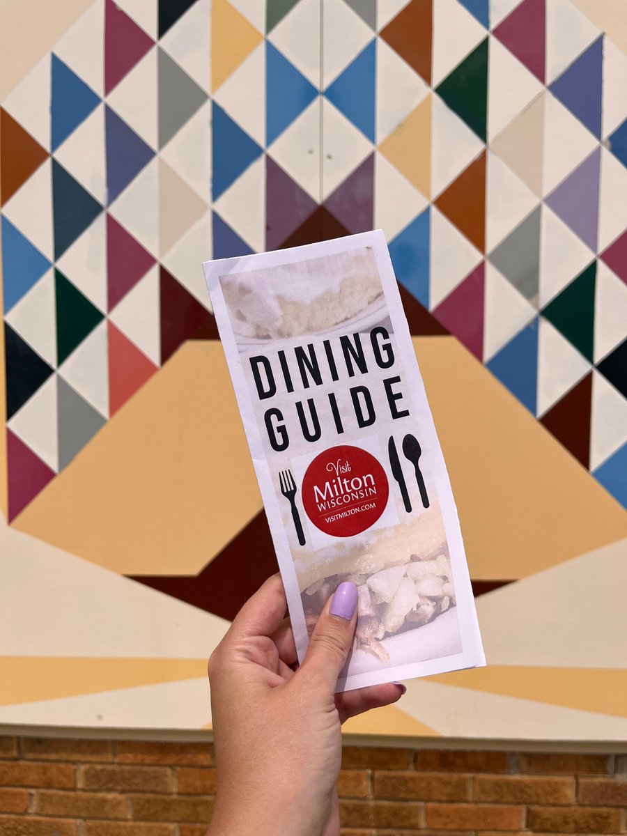 Hope you're hungry! Our Milton Dining Guide will help you explore Milton's restaurants from pizza and supper clubs, to coffee and ice cream. 

Start by downloading the guide on our website: visitmilton.com/Visit-Milton