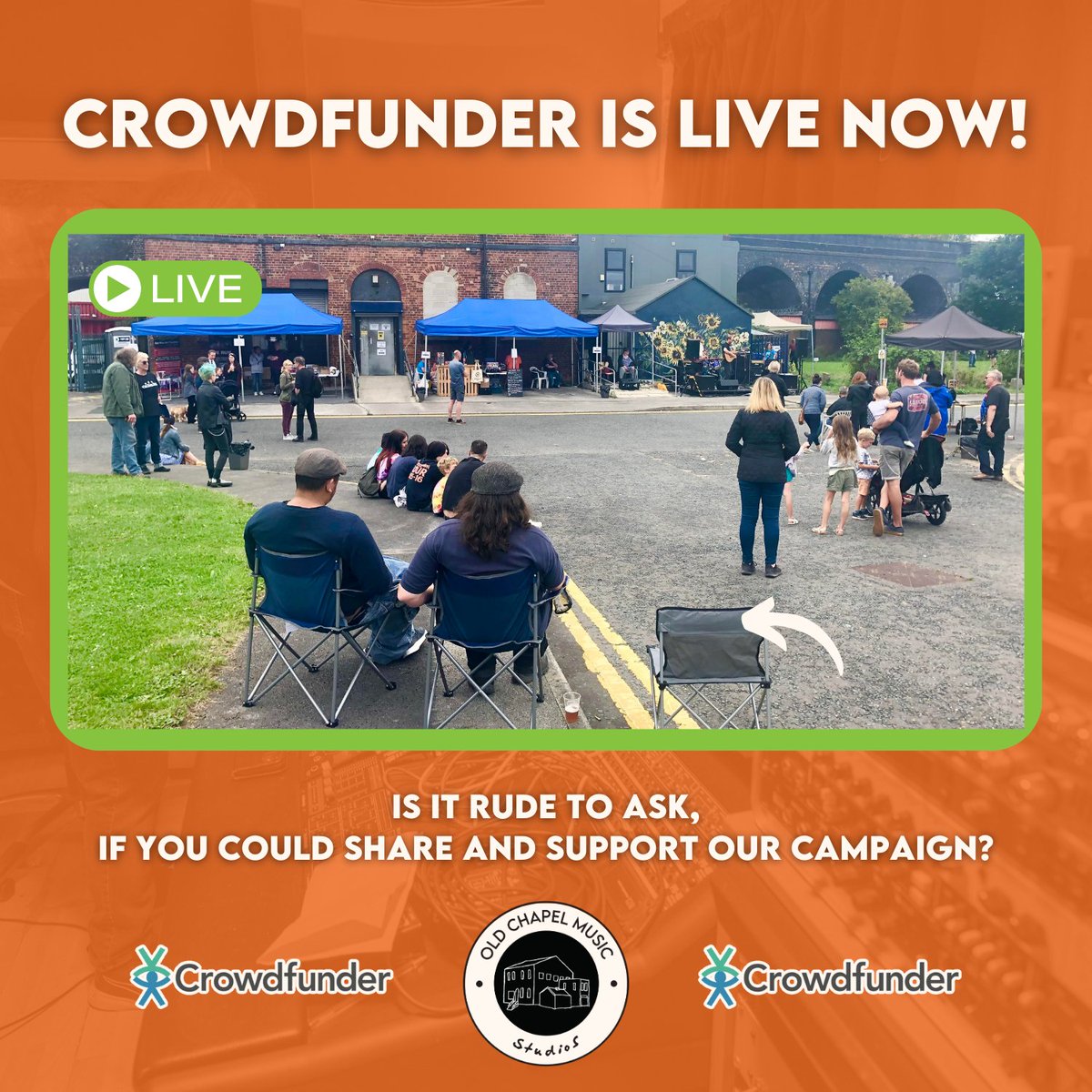 ⚠️ @oldchapelleeds need our help! ⚠️ The Leeds music hub has been vital for musicians, vulnerable adults and the local community for over 30 years - but have been hit by unexpected hikes to essential costs. Read more via the Crowdfunder below! 👇 crowdfunder.co.uk/p/old-chapel-m…