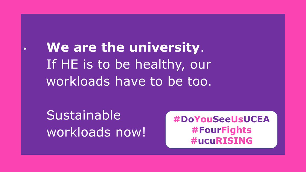 AntheaIrwin's tweet photo. #DoYouSeeUsUCEA Our sector can't be healthy without healthy workloads. Sustainable workloads now! Time for @UCEA1 and @RKJethwa to #SettleTheDispute  #FourFights #ucuRising @ucu_ulster @ucu https://t.co/H830LjFa2s