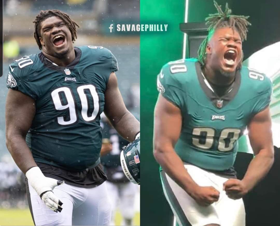 WordOnTheBirds's tweet photo. Looks like Jordan Davis slimmed down. 👀 

(via: savagephilly on FB) https://t.co/7VlAMLokM6