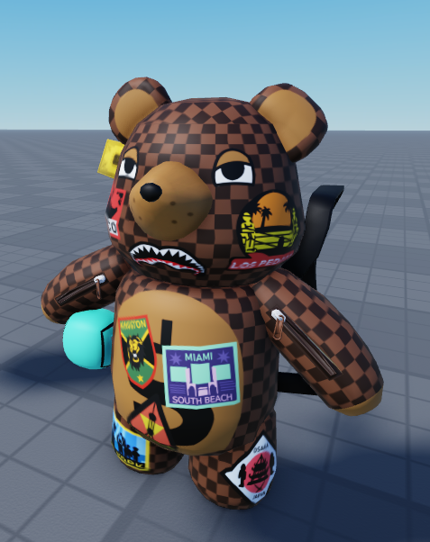 SquinkUGC's tweet photo. 🧸Brown Patch Bear Bag UGC Commission
Like❤️and retweet🔃if you enjoy! Perhaps even follow me!✅#RobloxDev #RobloxUgc #Blender #robloxart #RobloxDevs #Blender3d #robloxstudio #3D #3dmodeling #3dart #3dmodels #3dmodeling https://t.co/LfcD1lvcfD