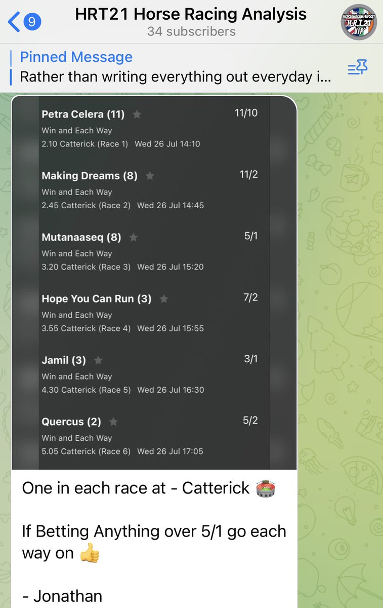 Jonathan_HRT21's tweet photo. You can't match this!😳

6 Fold paid out at 7462/1 ✅

What a day for this member, waiting on others sending slips hopefully few more big beauty's https://t.co/JlcqcvuGA7