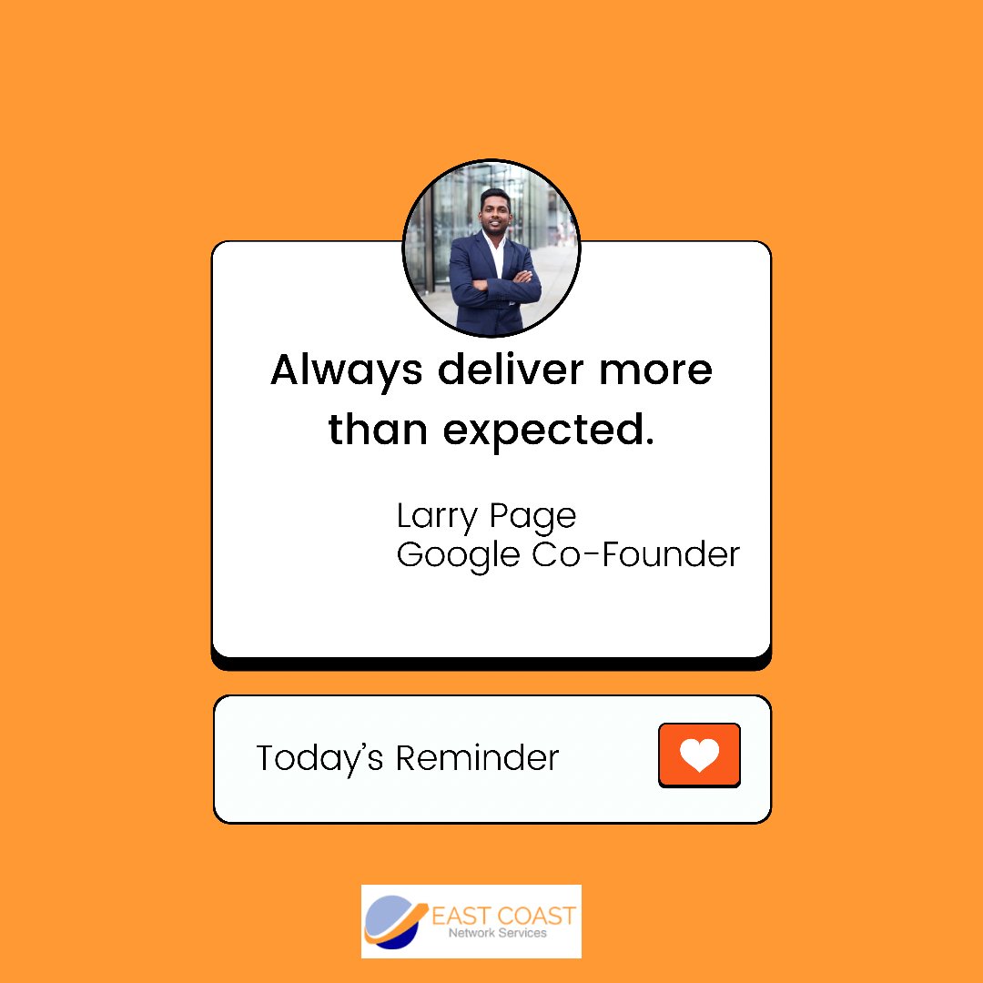 ECNETSERV's tweet image. The golden rule of good service....under-promise and over-deliver.
It’s THE key to keeping customers for life.
How do you delight your customers? Share below ⤵️
#wisdomwednesday #customerretention