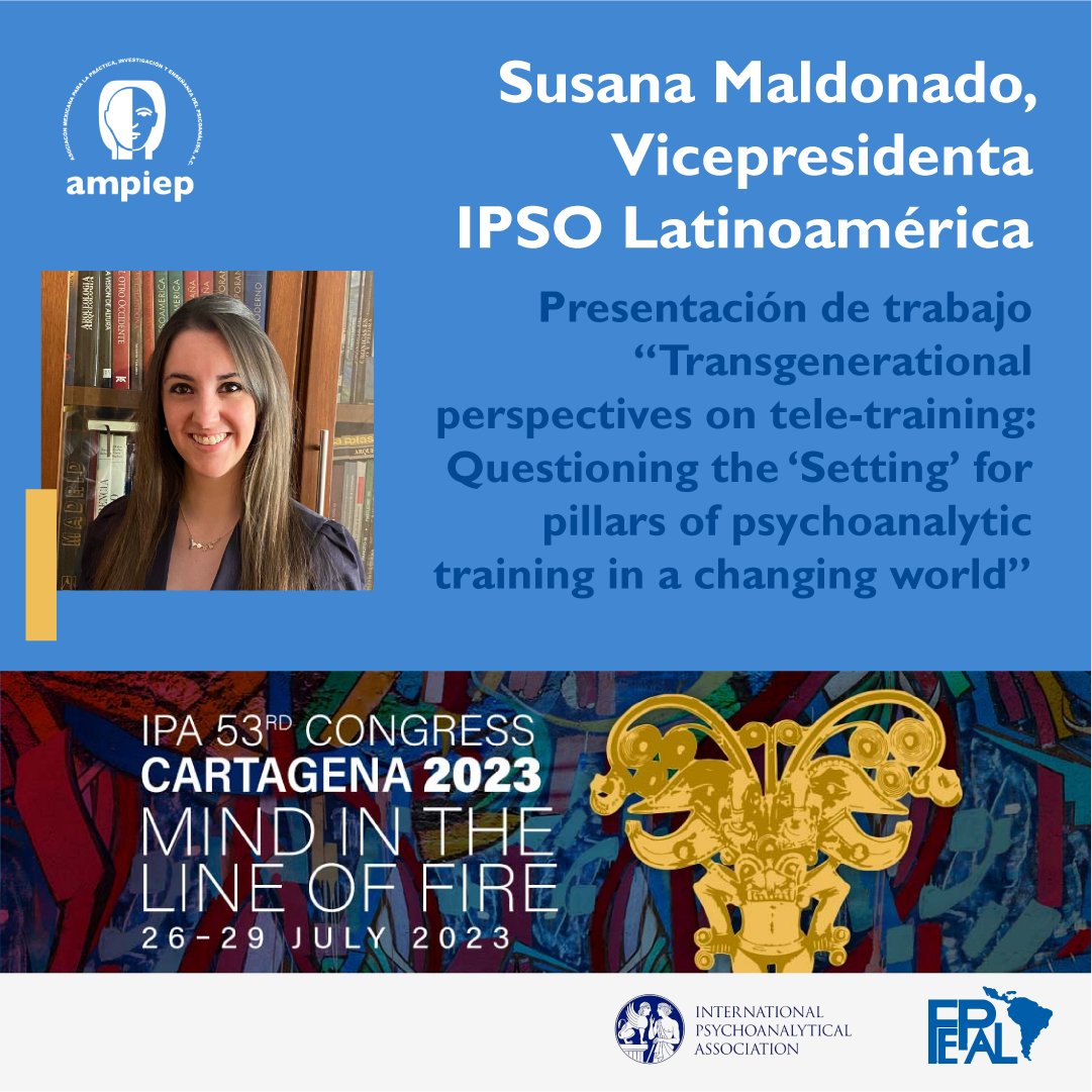 AMPIEPac's tweet photo. 🌟 Nuestras talentosas integrantes viajan a Cartagena para participar en el 53vo Congreso de la International Psychoanalytical Association. Susana Maldonado, Gabriela González Polo y Dalia Guzik representan con orgullo a nuestra asociación! 💚🌎 #ipacartagena2023 #ipa #ampiep https://t.co/Vrax3gP3Fp