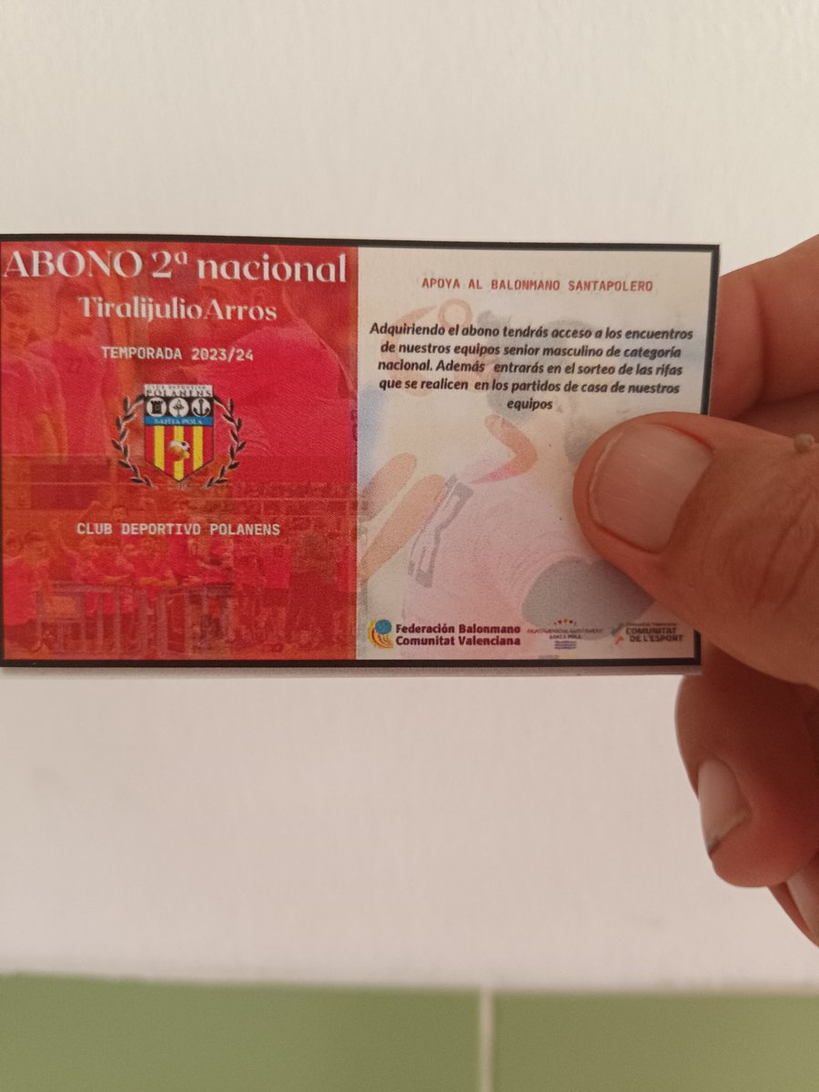 ABONO BALONMANO TIRALIJULIO 2ª NACIONAL

Más información ℹ️👇polanens.es/2023/07/abono-…

#polanens #santapola