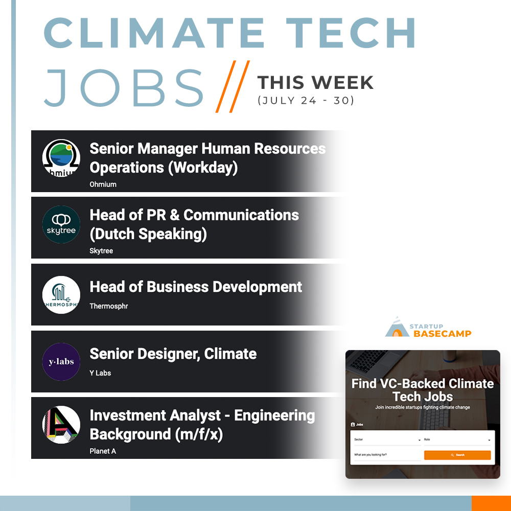 Guillaume de Dorlodot ππ (@gdorlodot) on Twitter photo You may or may not already know we have a JOB BOARD!! Every week new exciting roles from startups & VCs from around the globe are added π
<a href="/StartupBasecamp/">Startup Basecamp</a> #jobboard ππΌ ππΌ lnkd.in/eYgGwMrs
@Ohmium_Inc <a href="/skytreeco2/">Skytree</a> <a href="/Thermosphr/">Thermosphr</a> <a href="/YLabsGlobal/">YLabs</a> @planet_a_vc You may or may not already know we have a JOB BOARD!! Every week new exciting roles from startups & VCs from around the globe are added π
<a href="/StartupBasecamp/">Startup Basecamp</a> #jobboard ππΌ ππΌ lnkd.in/eYgGwMrs
@Ohmium_Inc <a href="/skytreeco2/">Skytree</a> <a href="/Thermosphr/">Thermosphr</a> <a href="/YLabsGlobal/">YLabs</a> @planet_a_vc