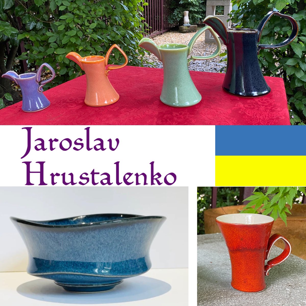 We are delighted to have the amazing ceramics of Ukrainian born artist and ceramicist Jaroslav Hrustalenko. Now working and living in the UK his work is unique in style and extremely collectible. Buy in the Gallery or online! purplegallery.com #ceramics #UKRAINE