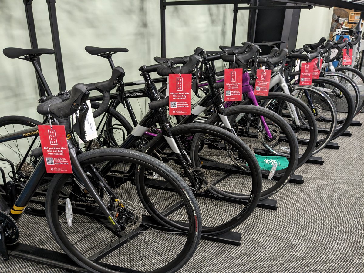 Have you seen our tags hanging on bikes at Augusta-area shops? It’s a reminder that you can pedal a bike AND cure cancer faster. Register for #PaceDay2023 today and prepare for a life-changing experience! #PaceDay2023 #JoinThePaceline #cancerresearch