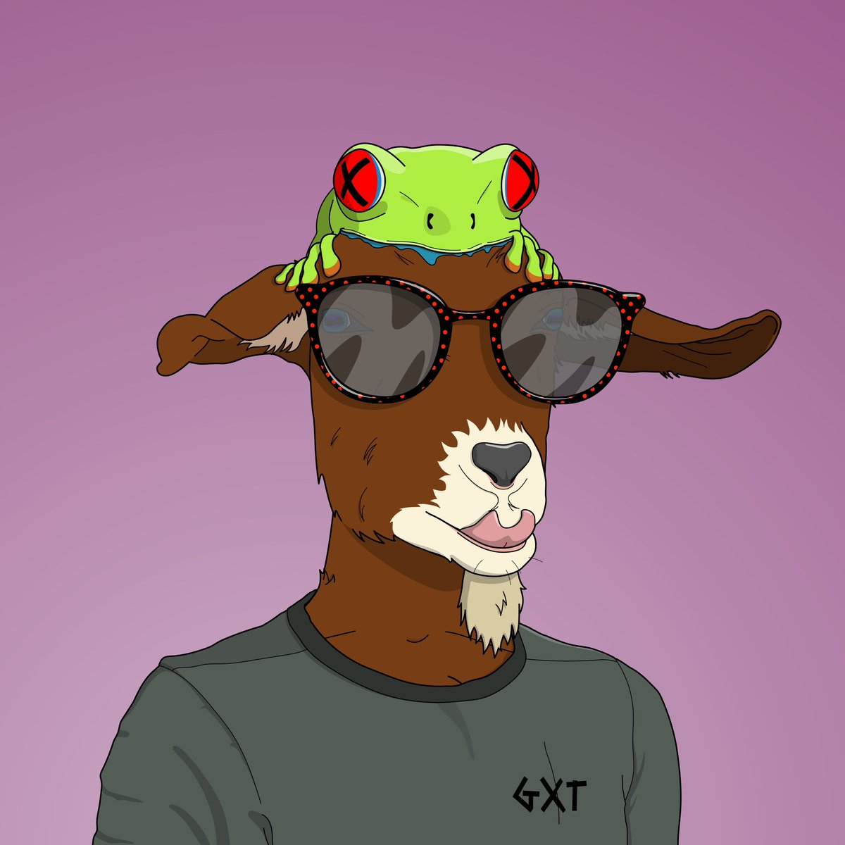 LarryMiles's tweet photo. @tpat_eth @adaGOATS @JohnRiveraX It’s my favorite Goatia trait! I’ve collected several. #LFFROG!
#LFGOAT https://t.co/sAnQ9Q49uv