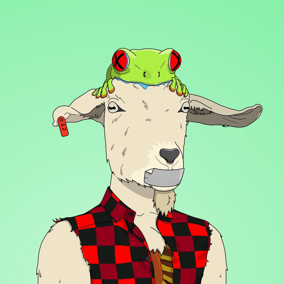 LarryMiles's tweet photo. @tpat_eth @adaGOATS @JohnRiveraX It’s my favorite Goatia trait! I’ve collected several. #LFFROG!
#LFGOAT https://t.co/sAnQ9Q49uv