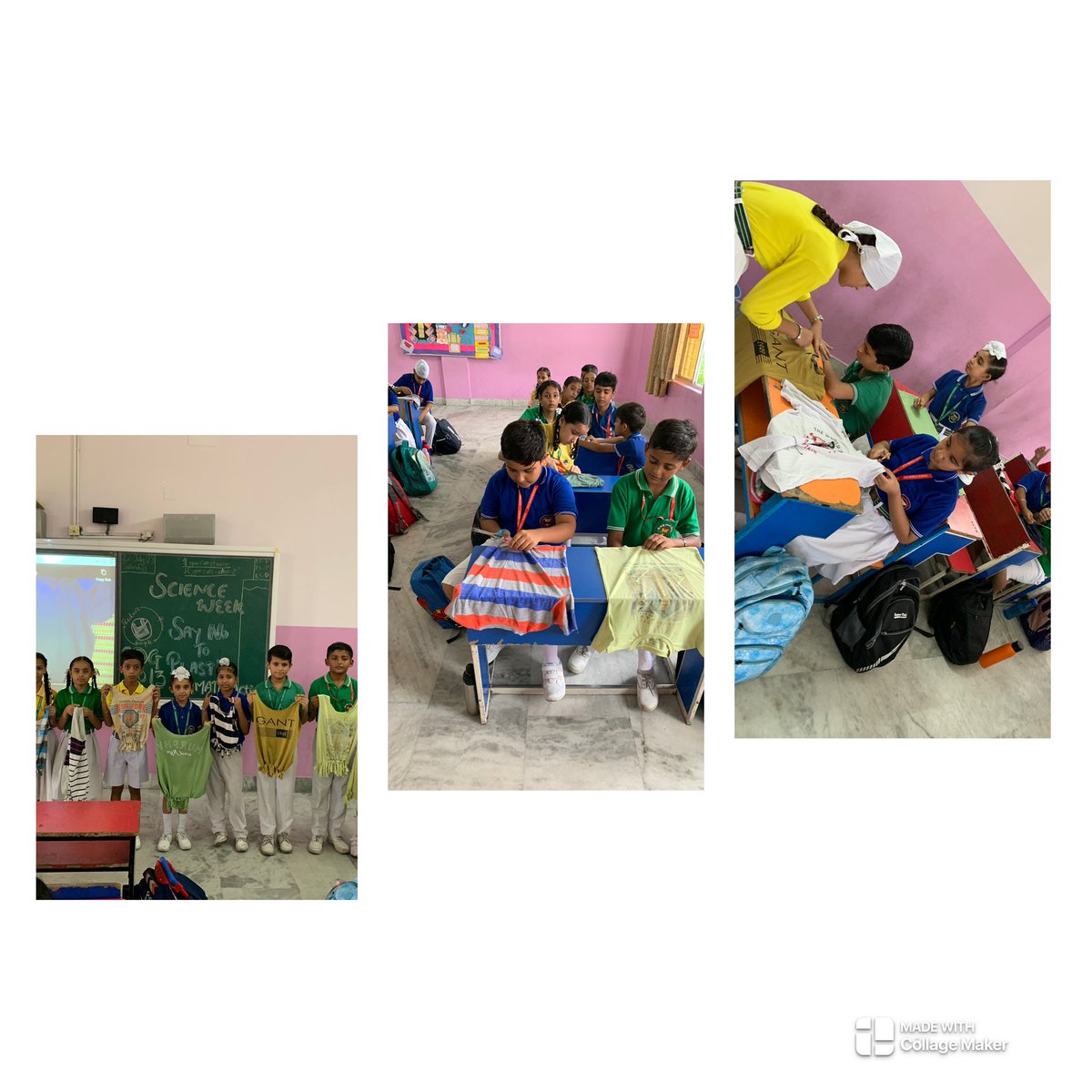 Proud moment at STS World School! 🎉Grade 4A students took a meaningful step towards achieving SDG Goal 13 - Climate Action by creating tote bags in class today. We are promoting sustainability and reducing plastic waste! 🌏 <a href="/STSWSRAJGOMAL/">S.T.S. World School (Official)</a> <a href="/Prabhjo60556013/">Prabhjot Gill</a>  <a href="/SDG2030/">SDG2030</a> <a href="/TajMahal/">Taj Mahal</a>