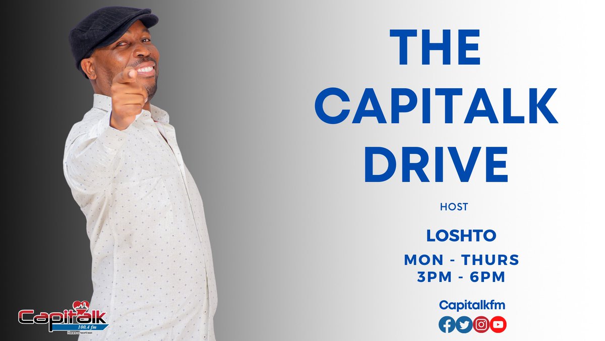 capitalkfm's tweet photo. We know Loshto PaPoshto Official is the Master of Drive Time Radio! Allow him to add some heat to your Thursday afternoon as he does what he does best on the #capitalkdrive. https://t.co/vGFsHHSEVT