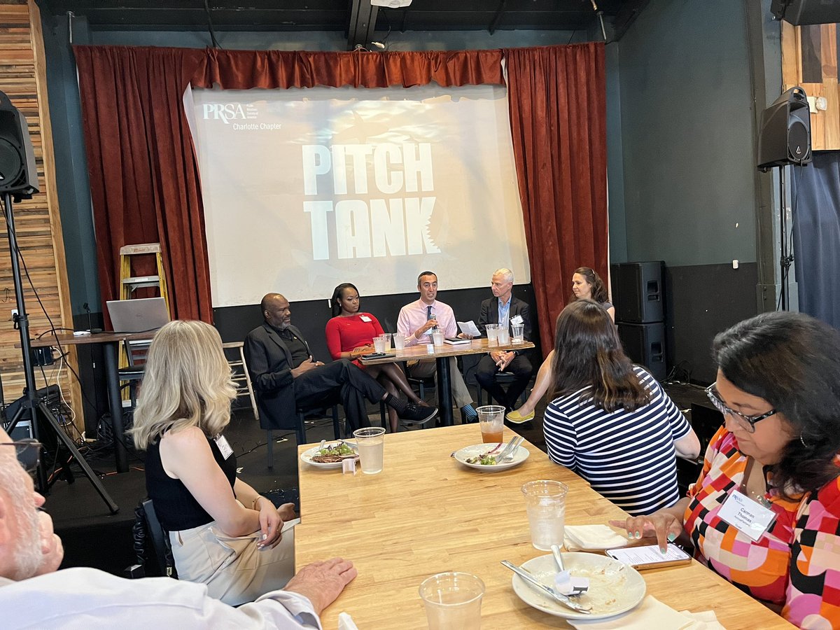 dee_grano's tweet image. Enjoying #pitchtank 2023 at @prsacharlotte with @glennburkins, @shevaun_bryan, @ JoeBrunoWSOC9, @LisaWFAE and Robert Morris @CBJnewsroom.