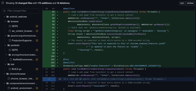 Google Web Environment Integrity API
