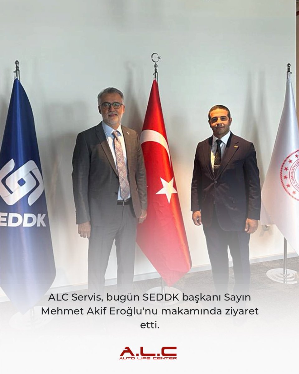 ALC Servis'in Genel Müdürü Mahmut Şevluk, Seddk Başkanı Sayın Mehmet Akif Eroğlu'nu makamında ziyaret etti. Sayın Eroğlu'nun bizim için ayırdığı değerli vakit için çok teşekkür ediyoruz. 

<a href="/seddkofficial/">SEDDK Official</a>