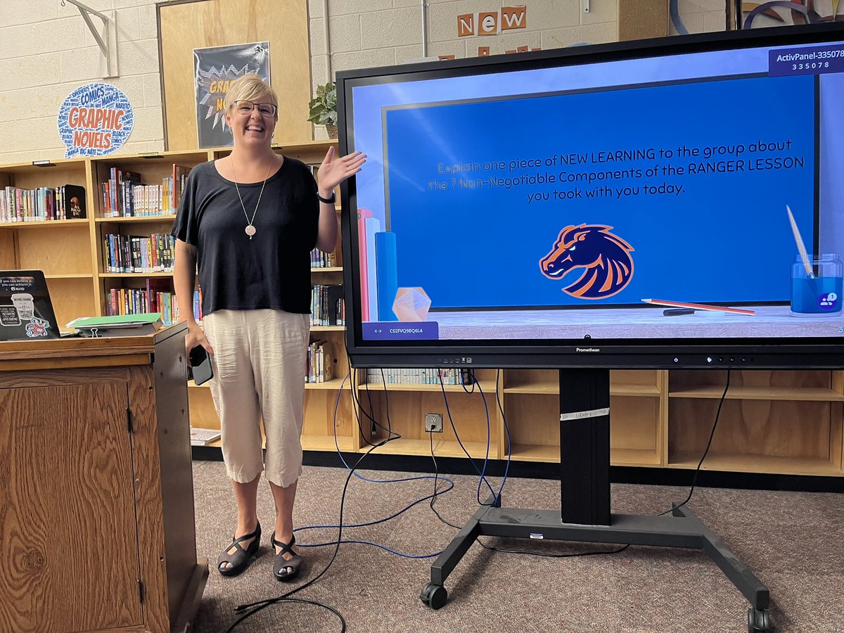 This morning, we had the privilege of learning about creating habits through Ranger Routines from THE @mstaal_kcsavid! She's truly a living legend and the walking definition of the #RangerWay 🧡💙