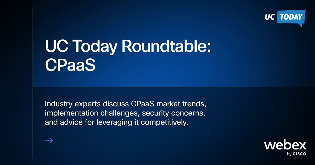 webex_cpaas's tweet image. More from Jay Patel! 🙌 In @UCTodayNews he talks CPaaS trends, challenges, security, and competitive advantage. Get all the insights. ➡️ cs.co/6010PnDE2

#cpaas #cx #webexconnect @Cisco @Webex