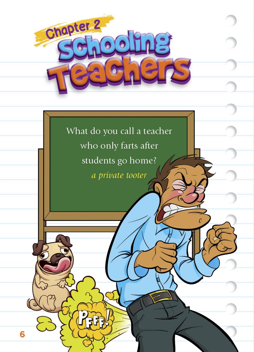 It's #NationalTellAJokeDay!  What do you call a teacher who farts only after students go home?  A private tooter!  Share more laughs this school year with Just for Laughs.

#jokes #jokebooks #jokesforkids #readingfun #BlackRabbitBooks