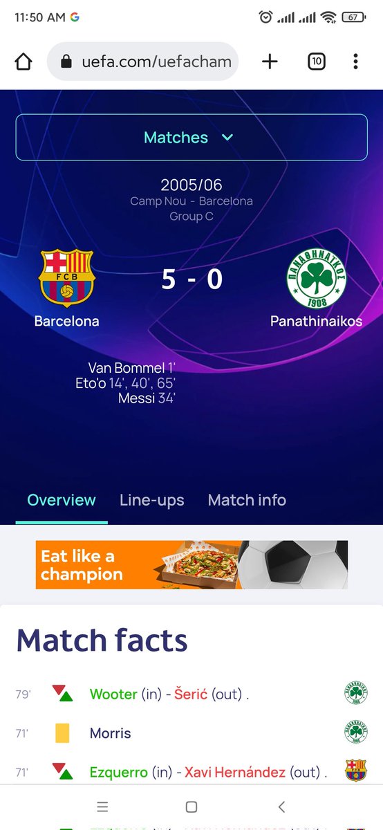 LngXunPhc2's tweet photo. @aymallseven Don't let #Ronaldogs fool you!!!
Messi scored and assisted in UCL 2006 group stage.
If he did not win UCL 2006, Ronaldo did not win Euro Cup & Pele lost his 2nd World Cup!!! https://t.co/PeJixLlKtf