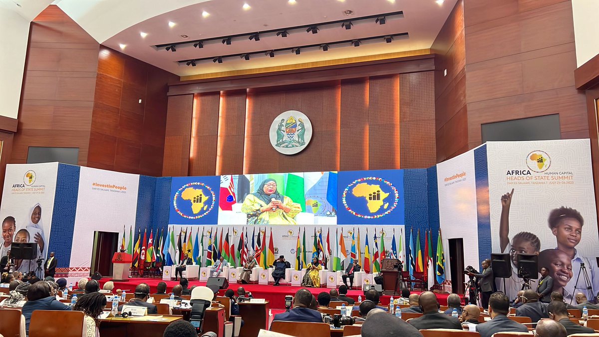 Congrats to TZ🇹🇿 & @WorldBankAfrica on a successful Africa #HumanCapitalSummit in Dar👏

Investing in education, health systems, & skill-building for youth & women is key for economic growth & will accelerate progress on the #SDGs.

Let's continue to #InvestInPeople