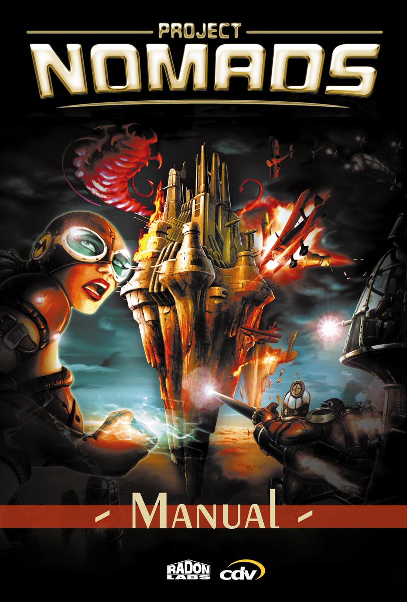 GuestGhast's tweet photo. I've been feeling a twinge of nostalgia for Project Nomads again lately...

Look at some of the concept art I found in the manual, someone clearly had a pretty strong vision, and that goes a long way to explaining why the game stuck with me all this time despite its many flaws. https://t.co/3zTQGnxlWh