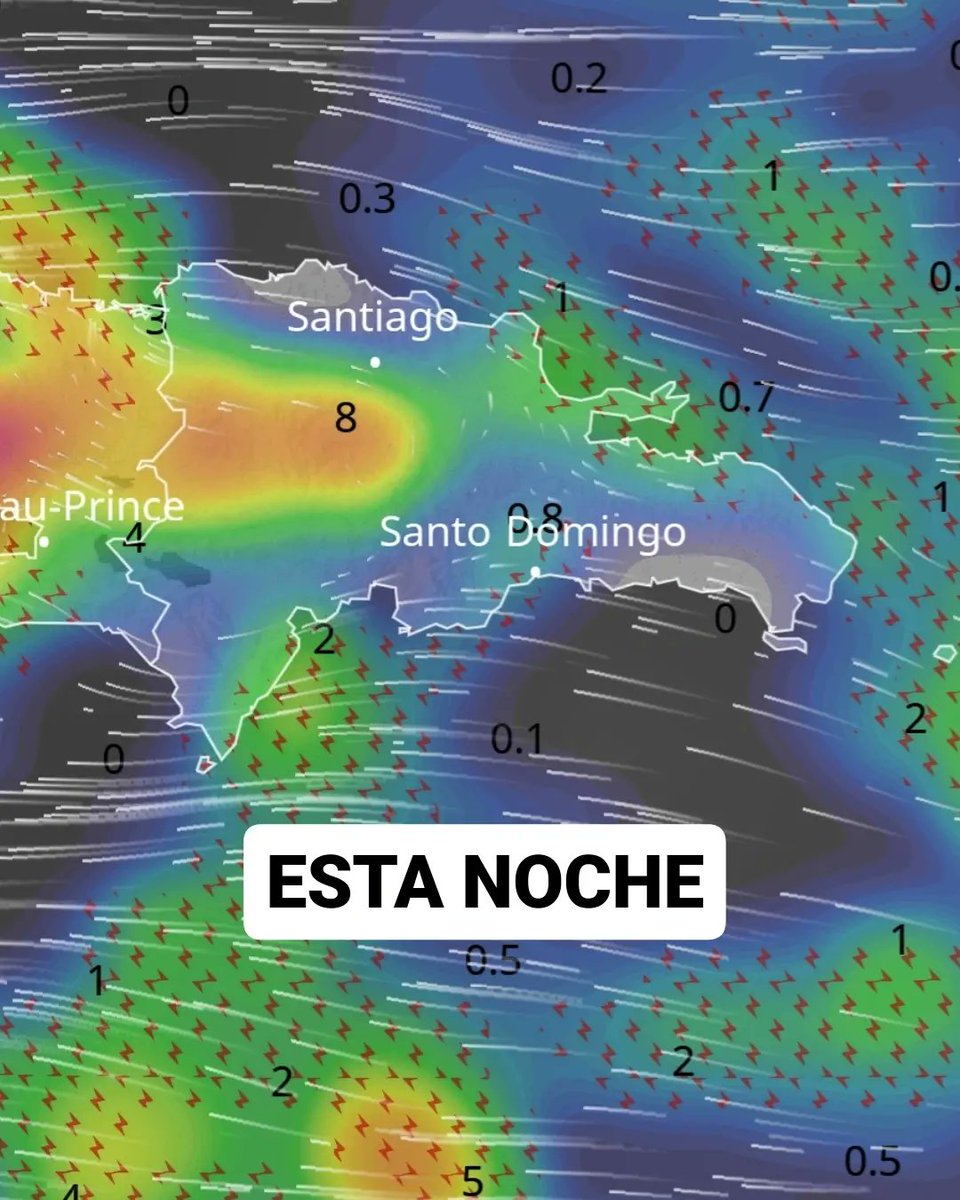 JeanSuriel's tweet photo. 🔴🔴ALERTA🔴🔴
Ya se encuentra al sur de República Dominicana la onda tropical número 23: está incrementando el potencial de inundaciones repentinas en las próximas horas en gran parte del país por las lluvias que generará el fenómeno atmosférico.

🔴MUCHA ATENCIÓN en las siguientes provincias:

⚠️Santo Domingo
⚠️San Pedro de Macorís
⚠️Hato Mayor
⚠️El Seibo
⚠️Samaná
⚠️San Cristóbal
⚠️Peravia
⚠️Azua
⚠️Barahona
⚠️Pedernales
⚠️Bahoruco
⚠️Independencia
⚠️La Vega
⚠️Monseñor Nouel
⚠️Sánchez Ramírez
⚠️Duarte
⚠️María Trinidad Sánchez
⚠️Santiago
⚠️San Juan

🔴La onda tropical está recibiendo nubosidad de la vaguada ubicada cerca de Bahamas y las temperaturas calurosas de la región caribeña aumentan las posibilidades de descargas eléctricas y ráfagas de viento.

☑️ https://t.co/WlQFg167bk 
➡️ @AgendaClimatica 
▶️ https://t.co/OBEFwksFsW