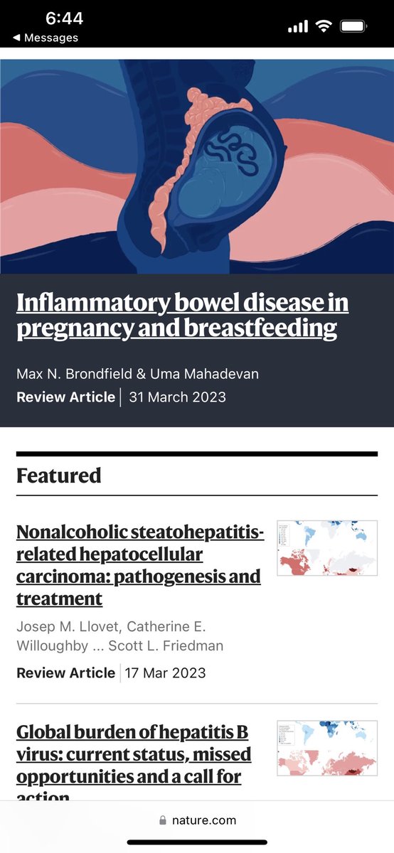 Yay @brondfield cover article (!) in @NatRevGastroHep (and so cool next to long time family friend Scott Friedman @MountSinaiNYC!). Congrats Max and mentor @UmaMahadevanIBD! @UCSFHospitals @UCSF @UCSFGIfellows @UCSFDOM