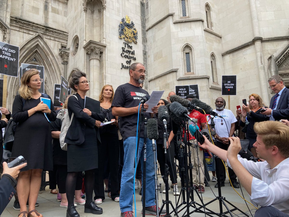Just before 4 o'clock this afternoon Andrew Malkinson's conviction for rape was quashed at the Court of Appeal. He spent 17 years, 4 months and 16 days behind bars for a crime he always maintained he was innocent of. He was freed in 2020, today he was vindicated.