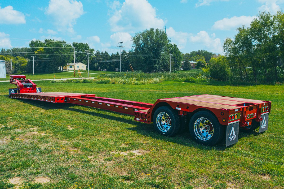 AlphaHDtrailers's tweet photo. Meet the A80HDGC-E, the first extendable from Alpha HD Trailers. 80,000# capacity, extends from 28’7” to 50’ open deck. Other capacities and lengths available upon request.

View full product specs: https://t.co/LqpscxZBYM 

#trailers #transportation #trucking https://t.co/fTMahObTBH