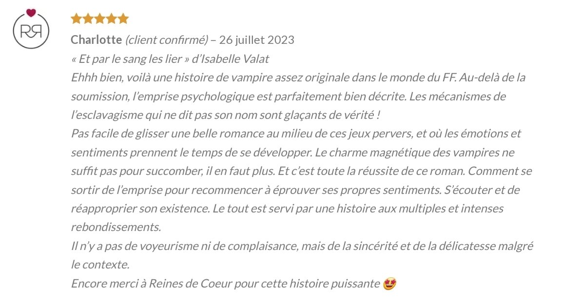 rainetterouge's tweet photo. Un nouveau merveilleux avis pour mon roman sur le site de @ReinesdeCoeur 🥰🥺 (si vous hésitiez encore à l’acheter) https://t.co/kIaX3LEiJ6