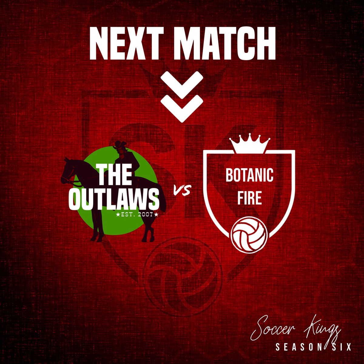 TheOutlaws07's tweet photo. 𝙏𝙊𝙈𝙊𝙍𝙍𝙊𝙒 𝙉𝙄𝙂𝙃𝙏

It's the 𝒇𝒊𝒏𝒂𝒍 𝒄𝒐𝒖𝒏𝒕𝒅𝒐𝒘𝒏 in our last competitive game. 1️⃣ more win will crown us champions. 🏆👋

Elliot Needham returns in net while @jackbaldwin21 features again.📋

🆚 Botanic Fire (5️⃣th)
🕕6️⃣:0️⃣0️⃣pm
📍 @SoccerKings3G

#UpTheOutlaws🐎 https://t.co/QtpP1073Bv