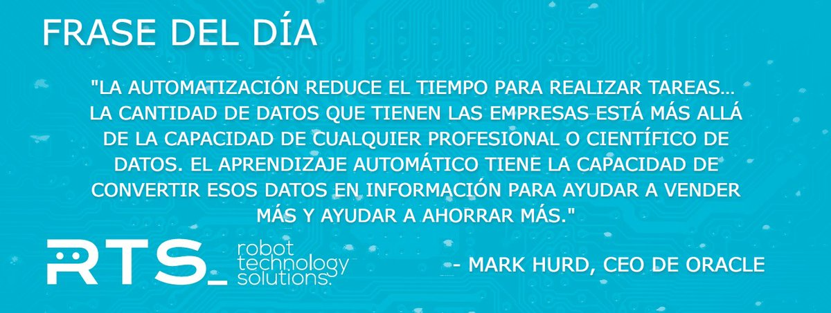 Frase del Día #automation #machinelearning #productividad