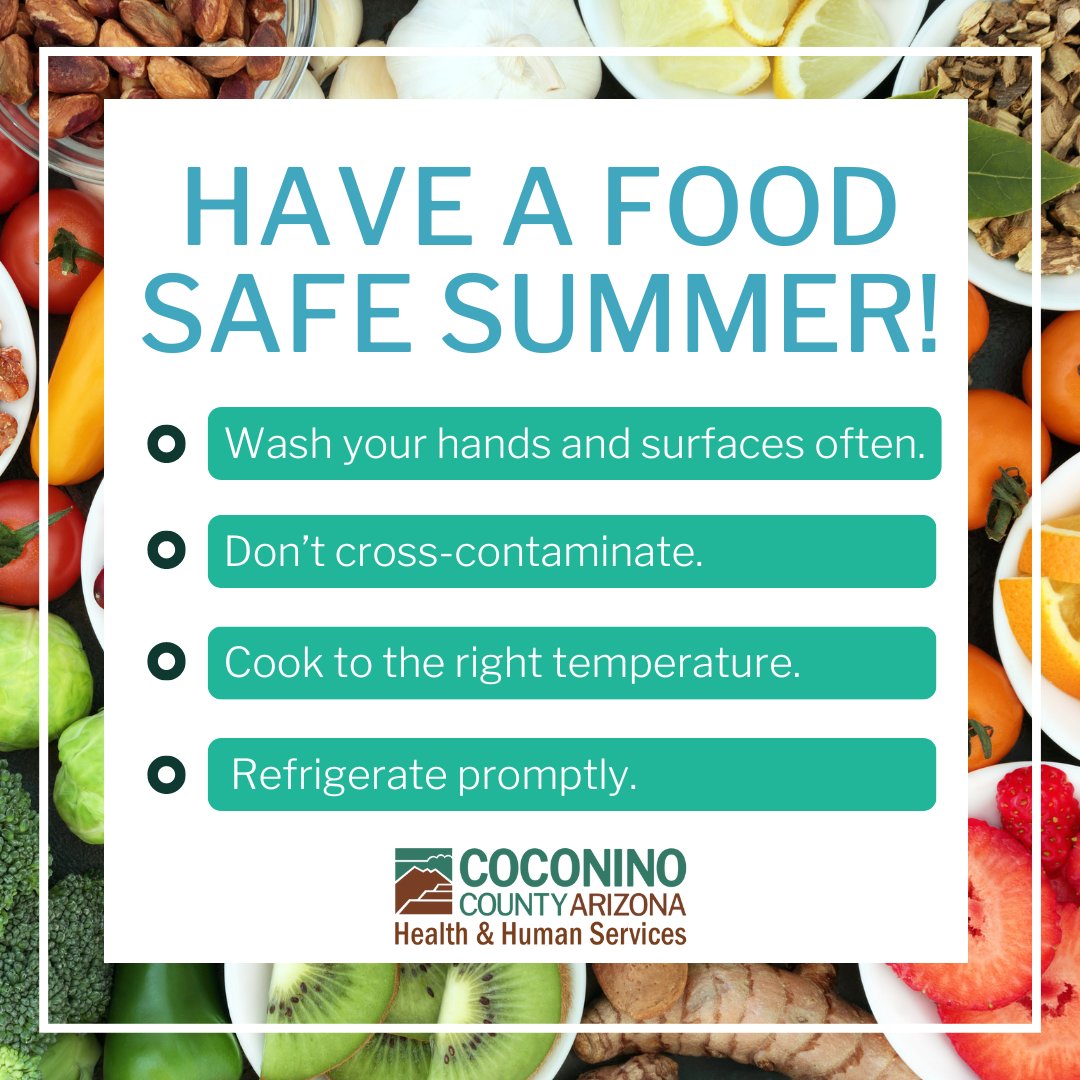 Summer Food Safety Tips!

No matter where your summer adventures take you, keep your food and family safe by following these simple tips. Please remember that these food safety practices are appropriate throughout the year!

For additional information: bit.ly/3p4RKEt