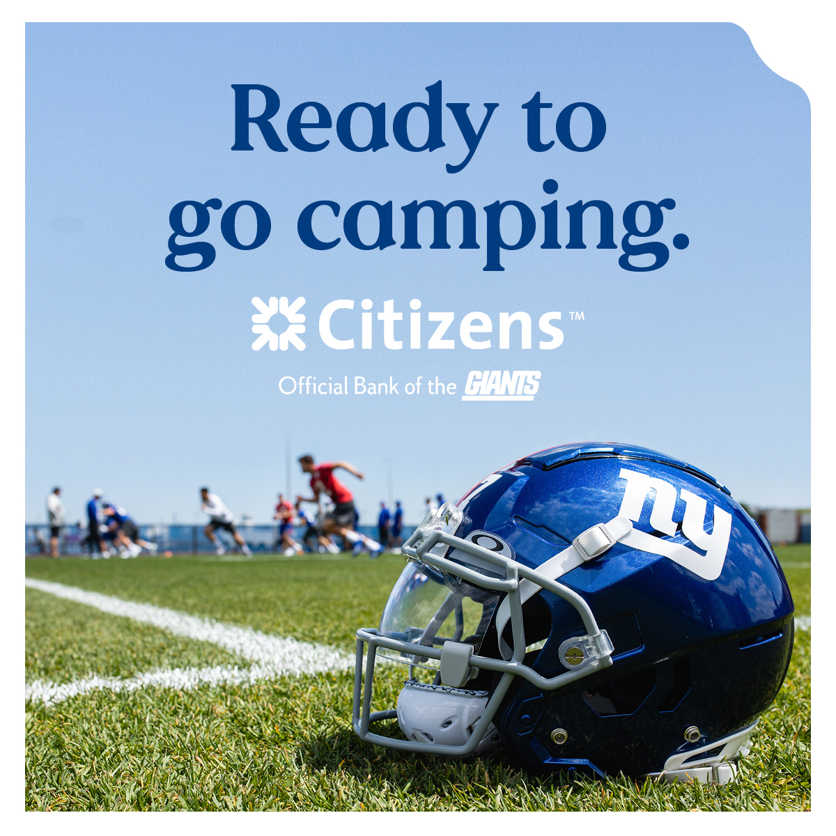 For some, camp is all about s’mores and singalongs but as a supporting sponsor of the @NYGiants training camp, it’s all about getting #GameReady. Let’s #GoBigBlue! 🏈🙌 #MadeReady